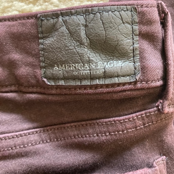 Maroon American Eagle Super Stretch Jegging - Picture 6 of 12